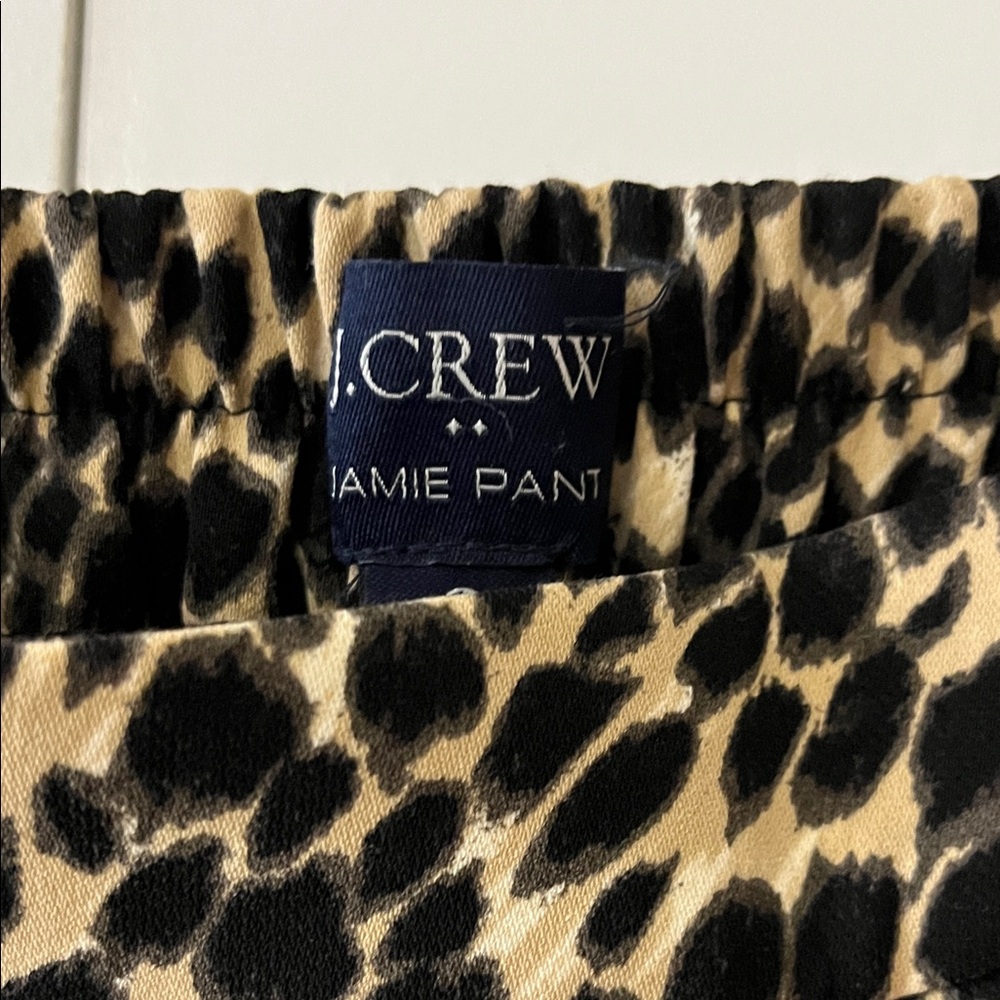 J.Crew Jamie Leopard Print Pants - Picture 3 of 9